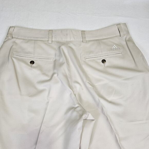 Adidas Climalite Golf Pants Mens 38x28 Tech Lightweight Straight Beige Outdoor - Picture 7 of 16